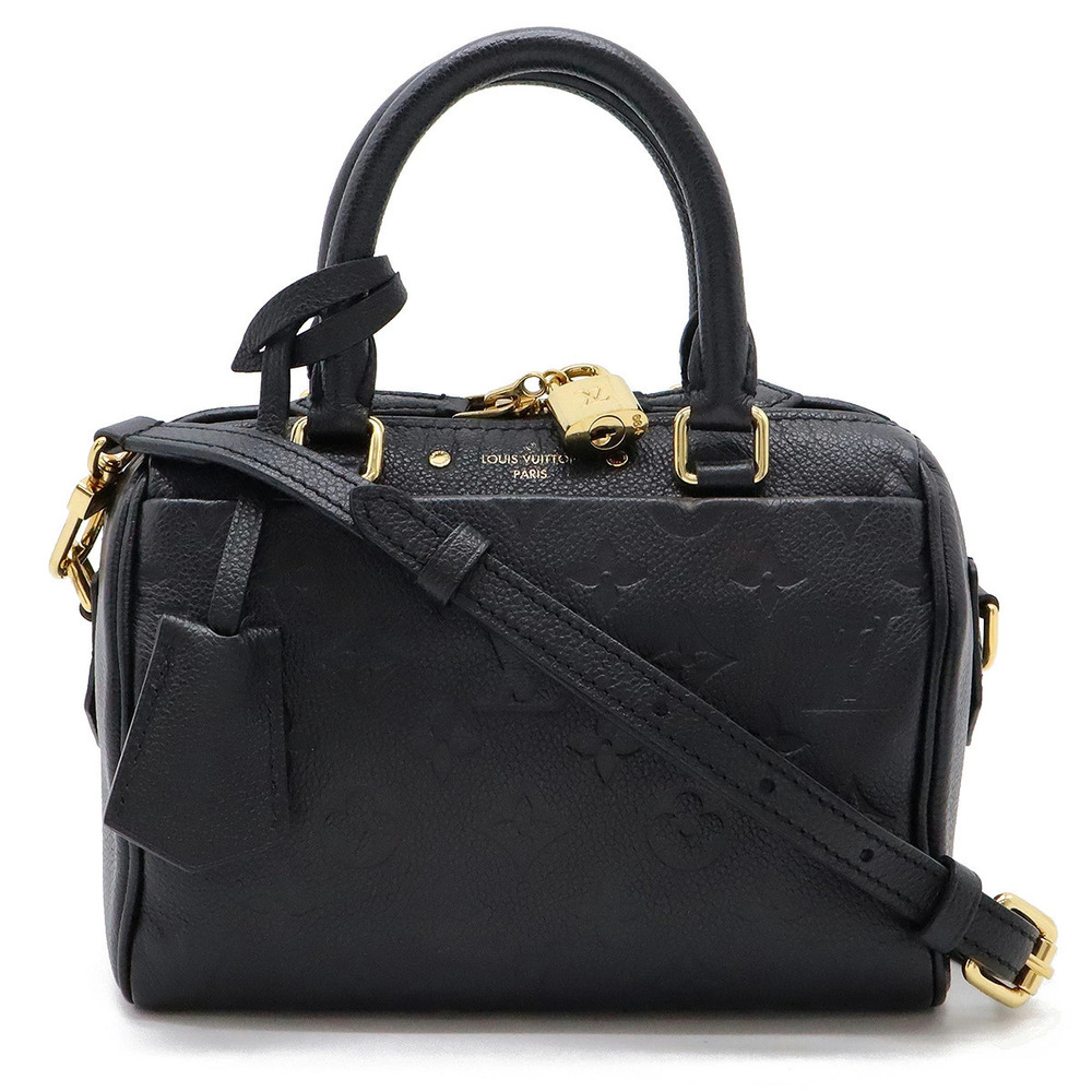 LOUIS VUITTON Monogram Empreinte Speedy Bandouliere 2way Shoulder Bag Noir Black